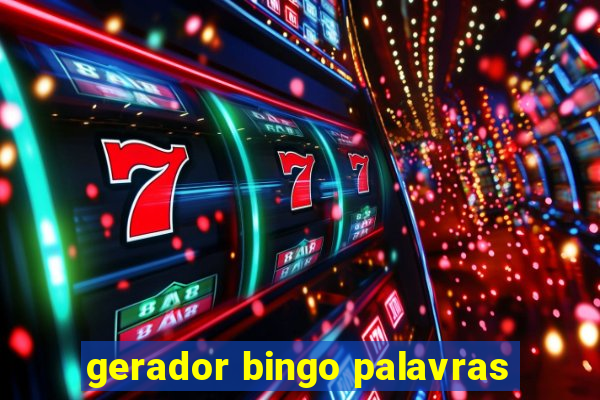 gerador bingo palavras